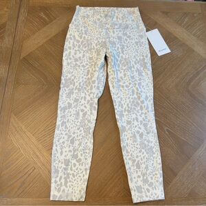 Lululemon Align HR 25 - Cheetah Camo Antique White Multi